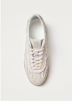 PRE-ORDER / Crochet cream leather sneakers Crochet Cream ALOHAS